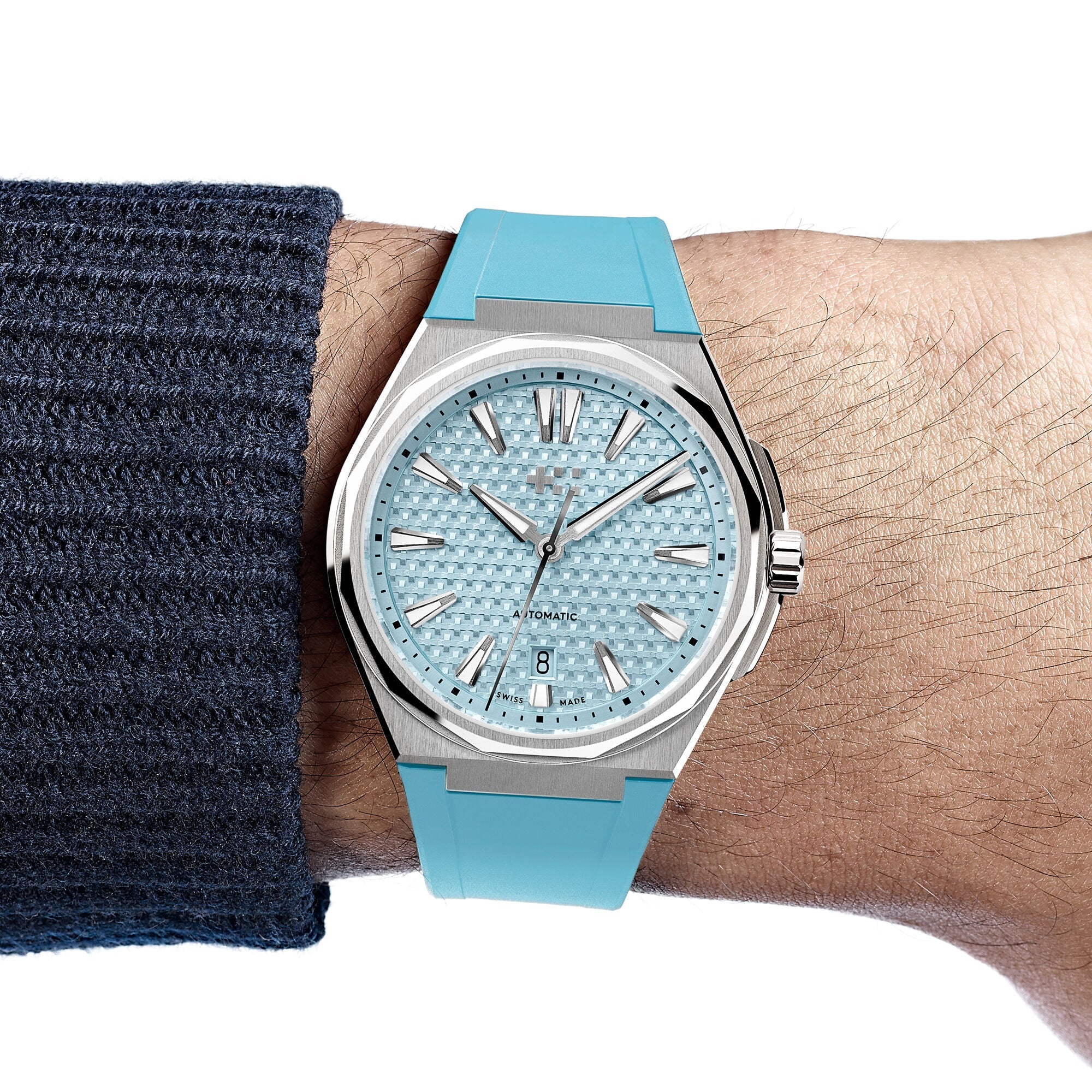 Christopher Ward The Twelve - 40mm - Glacier Blue - The Twelve rubber - Image
