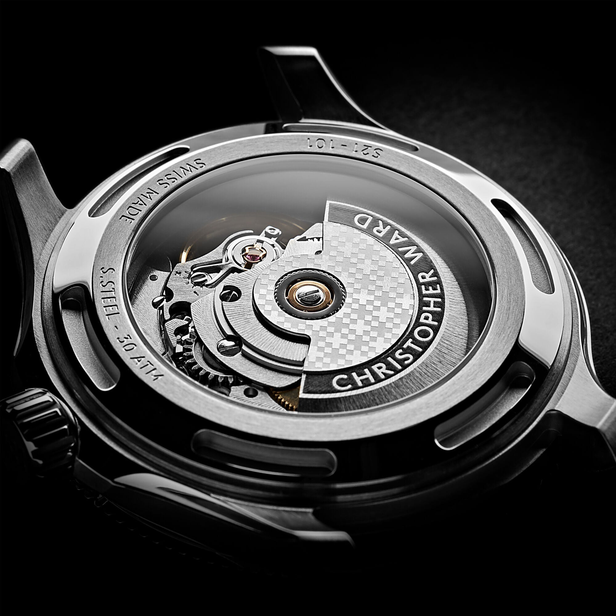 Christopher Ward C60 Trident Pro 300 - Black - Consort Bracelet - Image