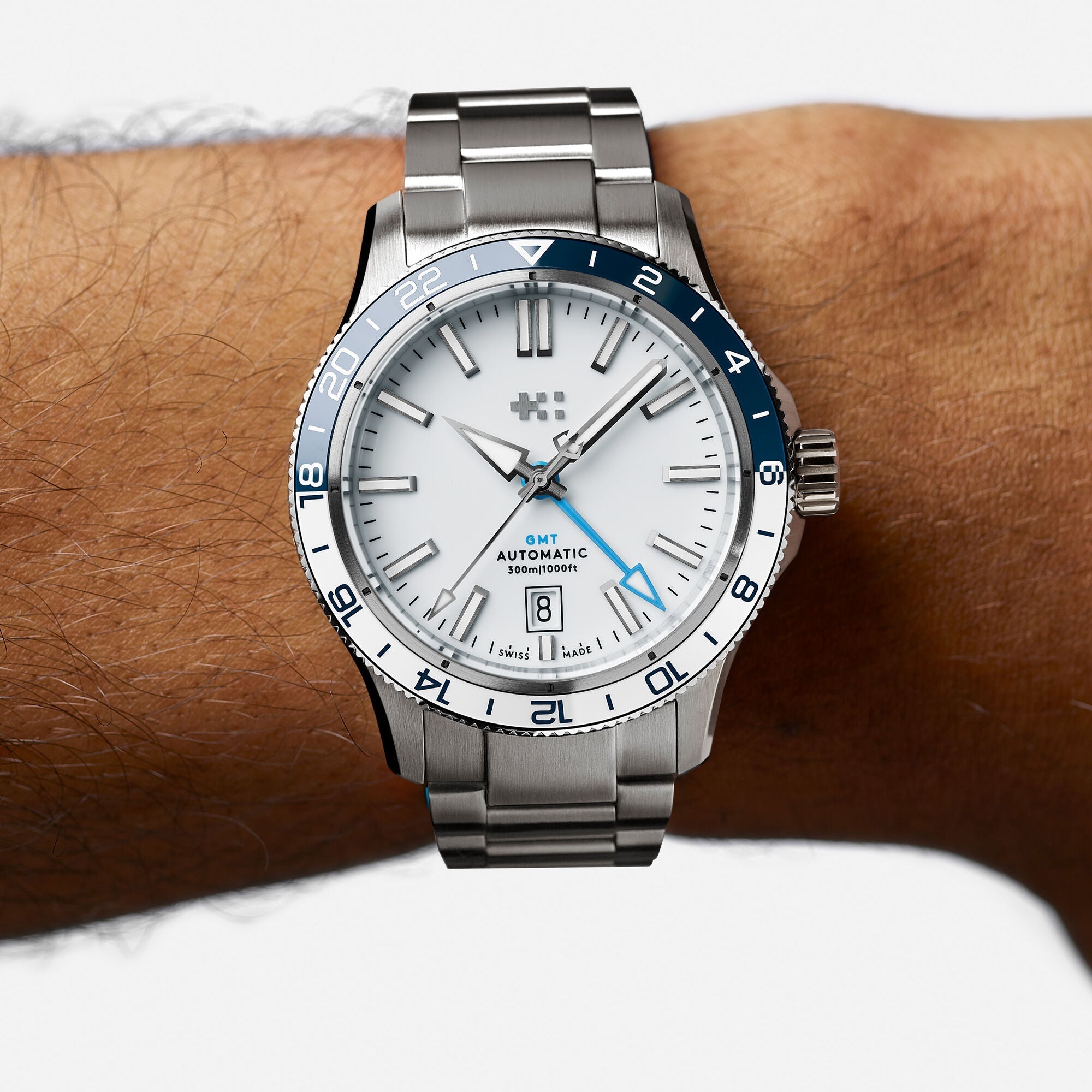 Christopher Ward C60 Trident GMT 300 - 40mm - White - Image