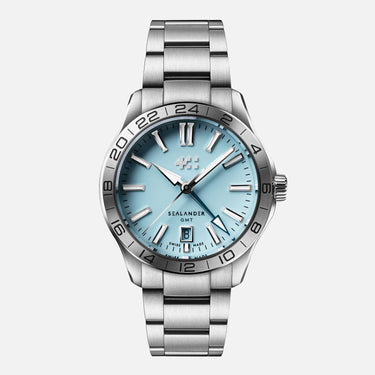 Christopher Ward C63 Sealander GMT 39mm – Sky Blue