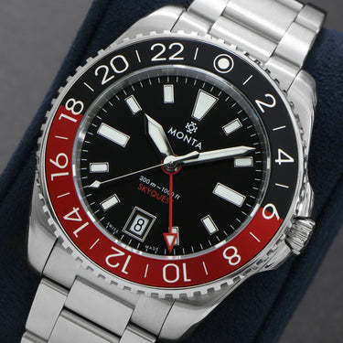 Monta Skyquest, Black Dial, Bi-Color Aluminum Bezel