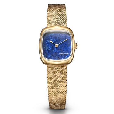 Dennison Mini Lapis Lazuli In Gold
