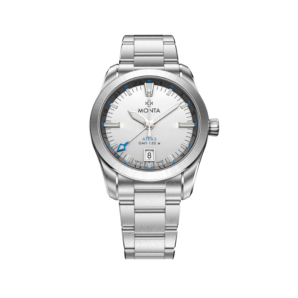 Monta Atlas, Opalin Silver Dial