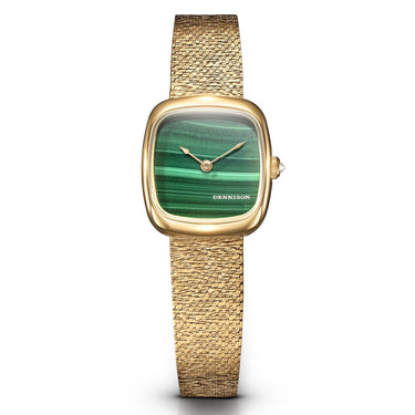 Dennison Mini Malachite In Gold