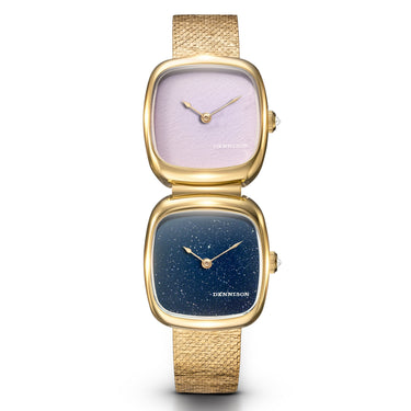 Dennison Dual Time Mini – Pink Malaysian Jade & Aventurine
