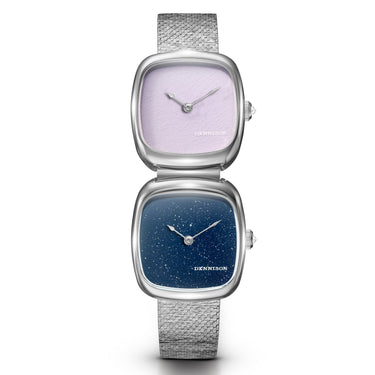 Dennison Dual Time Mini – Pink Malaysian Jade & Aventurine