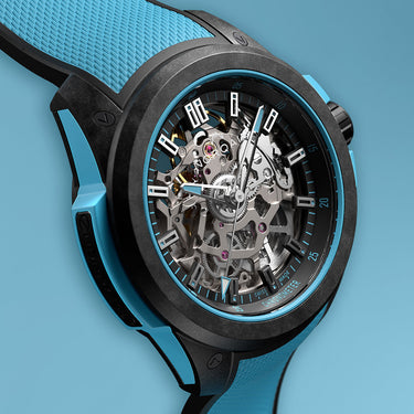 NORQAIN Wild ONE Skeleton 39mm Sky Blue