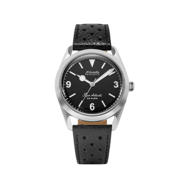 Nivada Grenchen Super Antarctic 3.6.9 Black No Vintage Effect - White Luminous