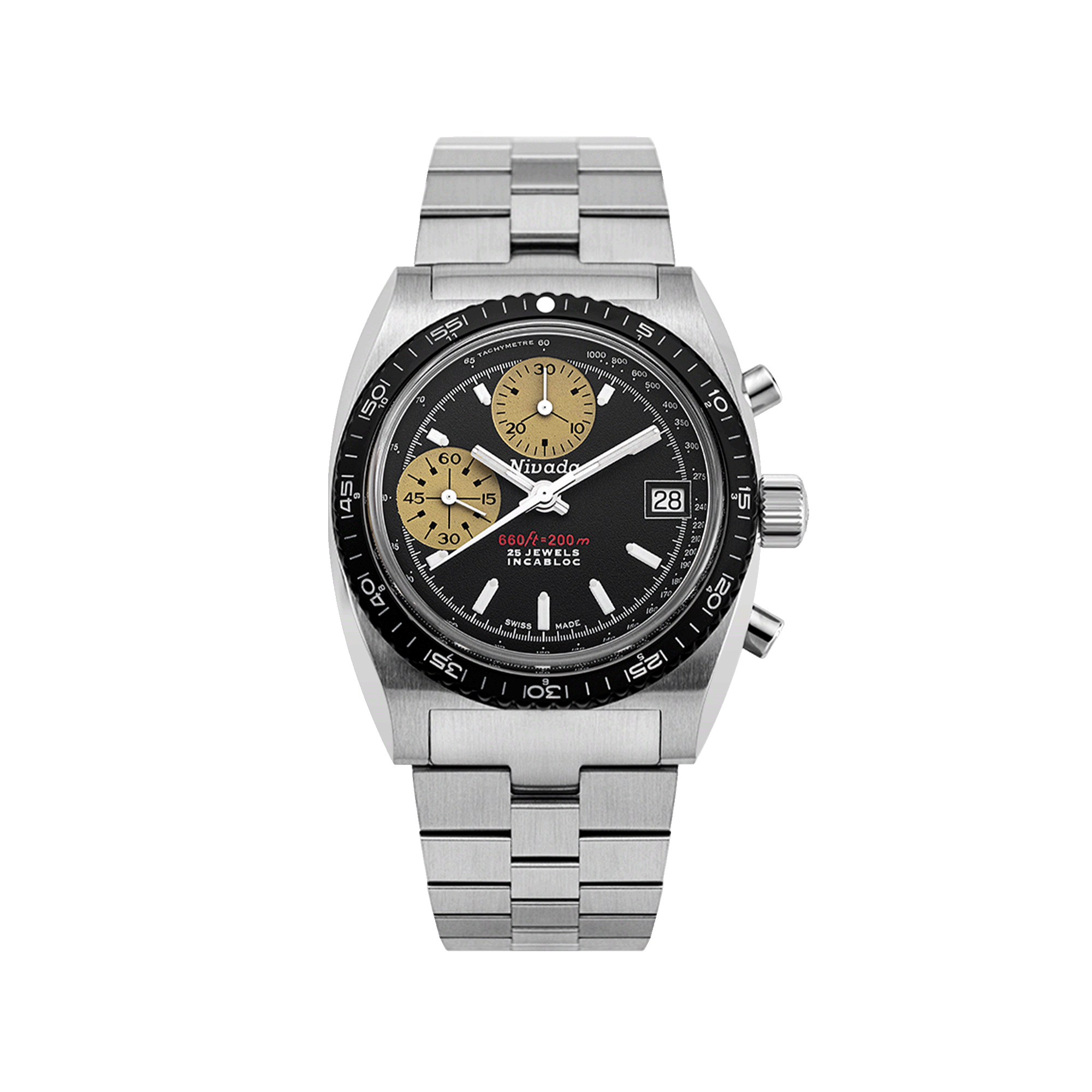 Nivada Grenchen Chronosport - White Luminova