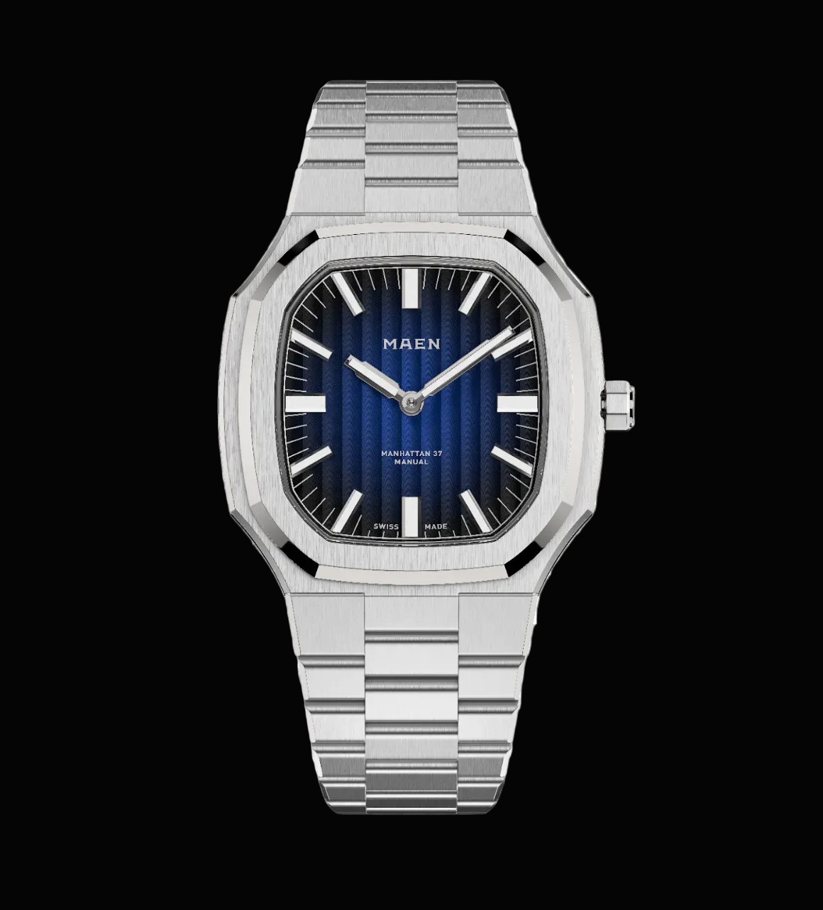 MAEN Manhattan 37 Ultra-Thin - Côtes de Genève Fumé Dial