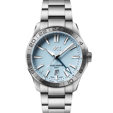 Christopher Ward C63 Sealander GMT 42mm – Sky Blue