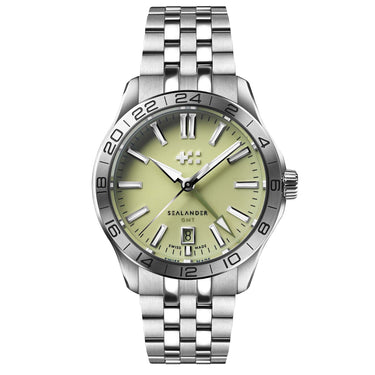 Christopher Ward C63 Sealander GMT 39mm – Pistachio