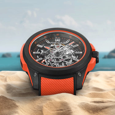 NORQAIN Wild ONE Skeleton 42mm - Coral