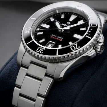 Monta Oceanking, 60-Minute Bezel, with Date, Black Dial, Ceramic Bezel