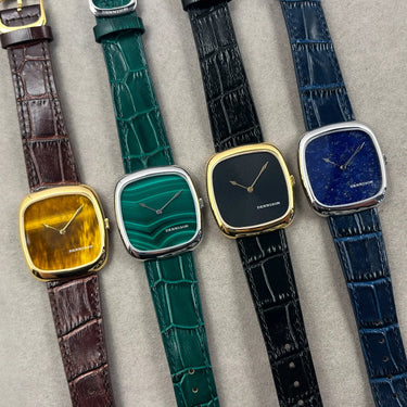 Dennison Aventurine Stone Dial in Silver Steel