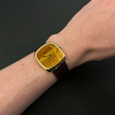 Dennison Tiger Eye Stone Dial